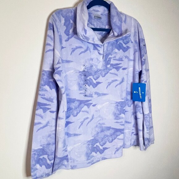 Columbia Women's Pine Ridge FS Printed Half Zip Fleece Pullover NWT XL - Picture 9 of 9